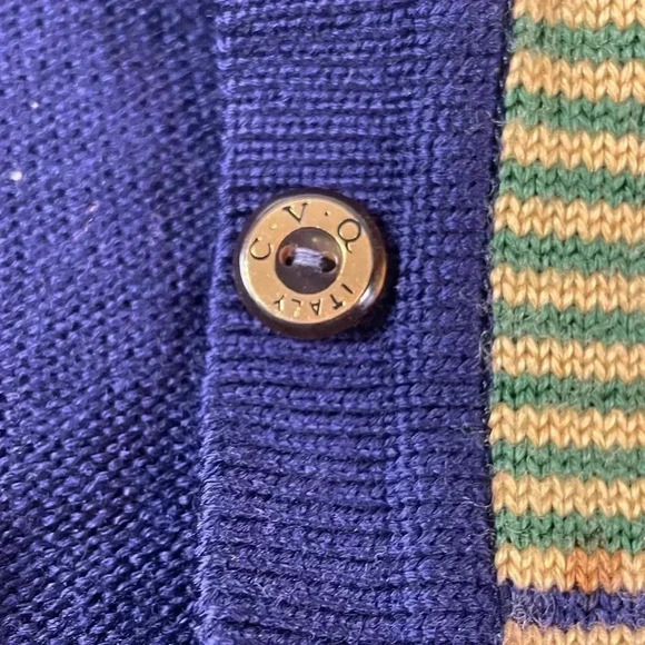 Vintage CVQ Plaid Wool Sweater - Made in Italy - 100% Wool - large - Picture 5 of 11